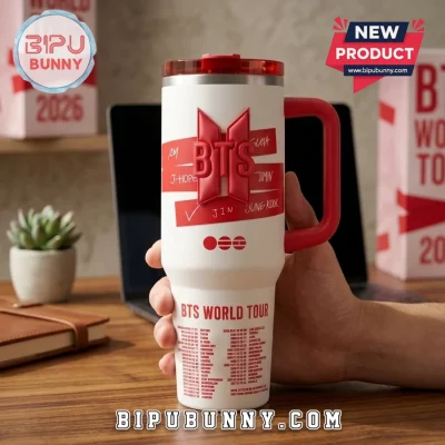 BTS World Tour 2026 Red Handle Tumbler