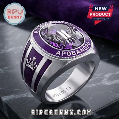 BTS x ARMY Purple Crystal Apobangpo Commemorative Ring