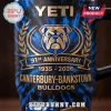 Canterbury-Bankstown Bulldogs 91st Anniversary YETI Handle Tumbler with blue marble finish and gold team logo and text.