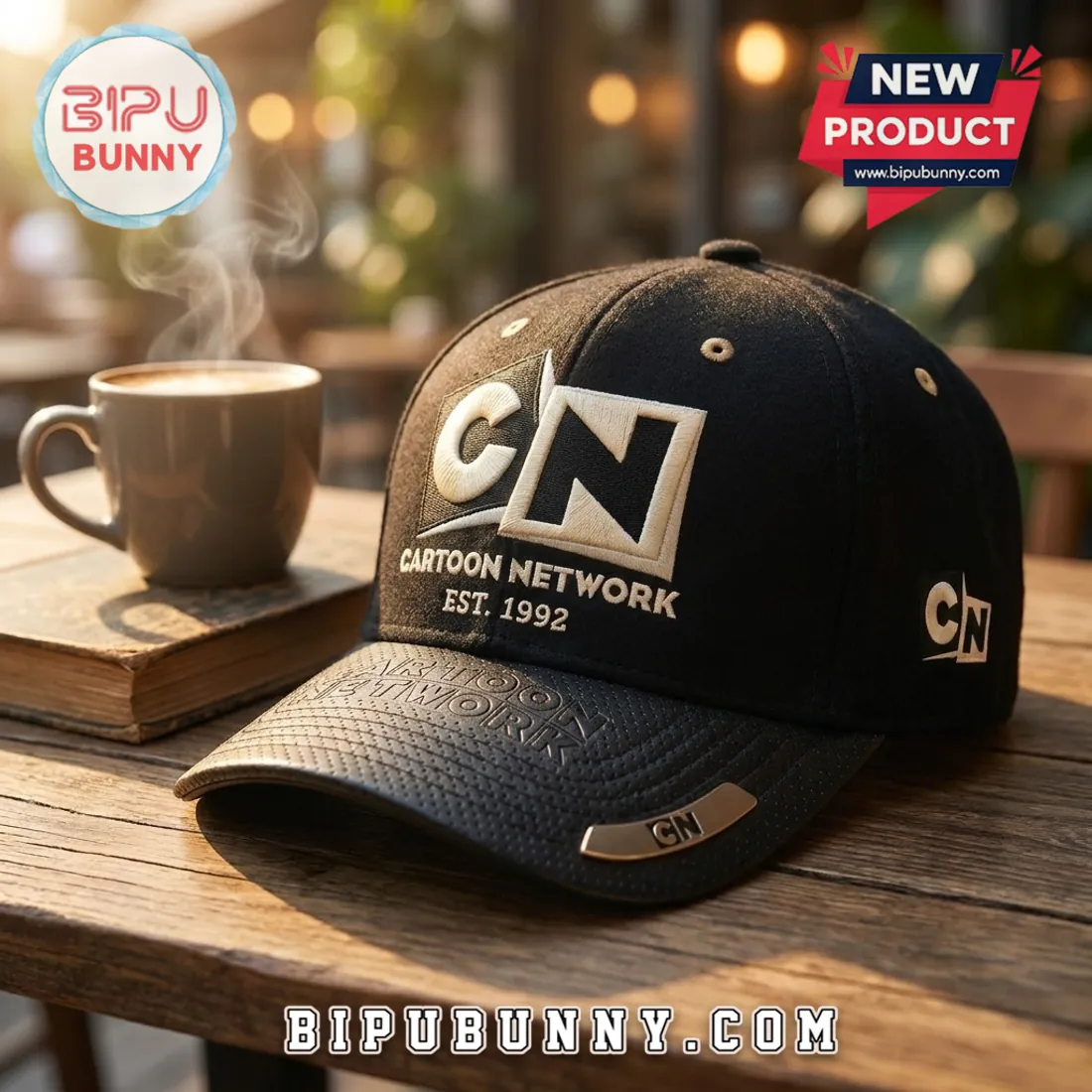 Cartoon Network EST 1992 Black Baseball Cap Cartoon Network EST 1992 Black Baseball Cap