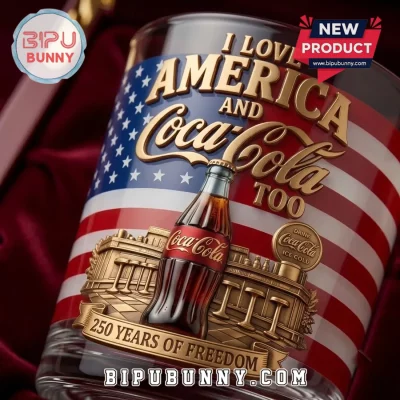 Coca-Cola 250 Years of Freedom Embossed Glass
