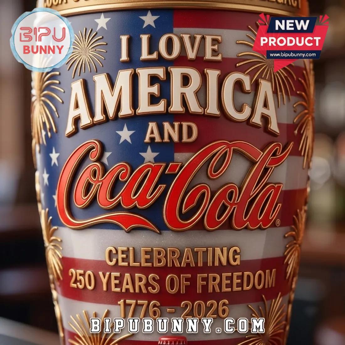 Coca-Cola 250th Anniversary Commemorative Beer Glass Coca-Cola 250th Anniversary Commemorative Beer Glass