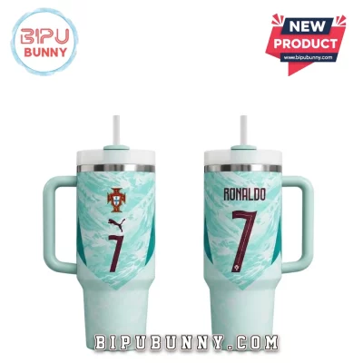 Cristiano Ronaldo Portugal 40 OZ Stainless Steel Tumbler