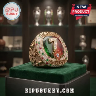 Cristiano Ronaldo Portugal National Football Team Gold Plated Ring