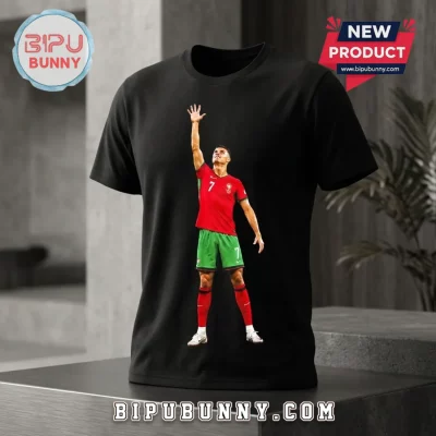 Cristiano Ronaldo Portugal National Team Black T-Shirt