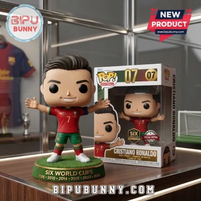 Cristiano Ronaldo Portugal Six World Cups Funko Pop Figure