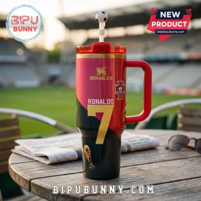 Cristiano Ronaldo Portugal Soccer 40 oz Stainless Steel Tumbler