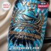 Cronulla-Sutherland Sharks 60th Anniversary 40oz tumbler with blue tie-dye pattern, gold emblem, and black handle.