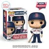 Curtis Mead Boston Red Sox Funko Pop Vinyl Figure 105 in window box, wearing home uniform with bat and blue batting helmet.