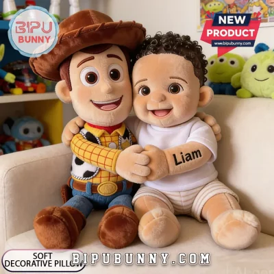 Custom Liam Woody Cowboy Shaped Plush Pillow