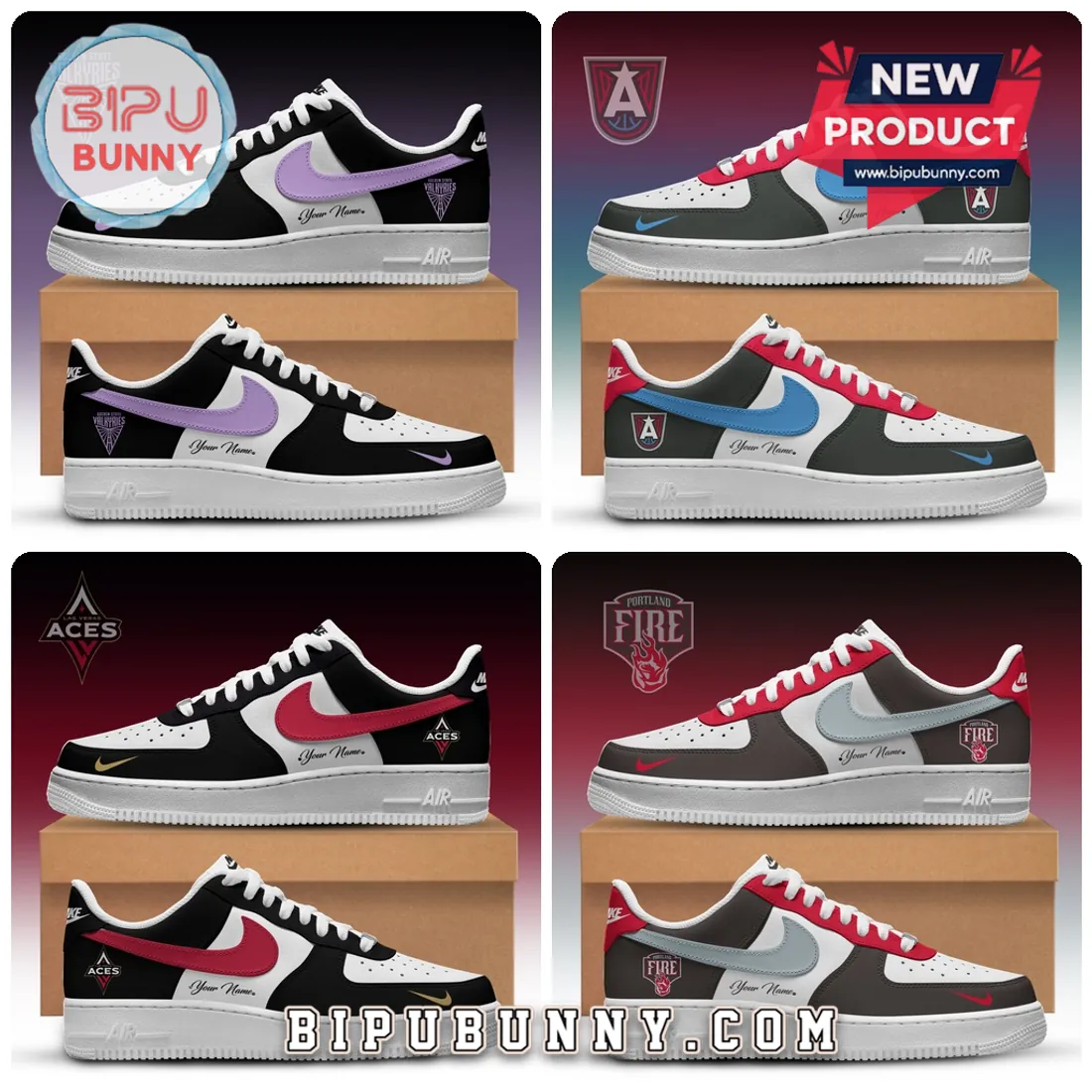 Custom WNBA Team Nike Air Force 1 Sneakers Custom WNBA Team Nike Air Force 1 Sneakers
