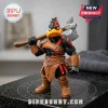 Daffy Duck × Kratos Collectible Acrylic Plaque featuring the character in warrior attire with a battle axe and red tattoo.
