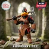 Daffy Duck × Kratos Collectible Acrylic Plaque featuring a black duck dressed as a warrior with a battle axe and tattoos.