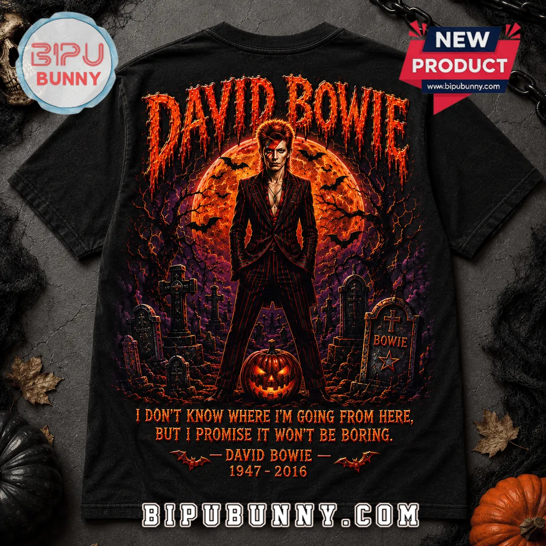 David Bowie Halloween Costume 2026 T-Shirt David Bowie Halloween Costume 2026 T-Shirt