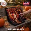 David Bowie Halloween Costume 2026 T-Shirt featuring Ziggy Stardust lightning bolt makeup in a dark graveyard scene.
