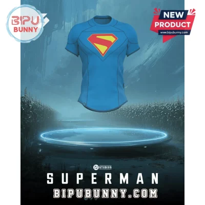 DC Comics Superman Blue Compression T-Shirt DC Comics Superman Blue Compression T-Shirt