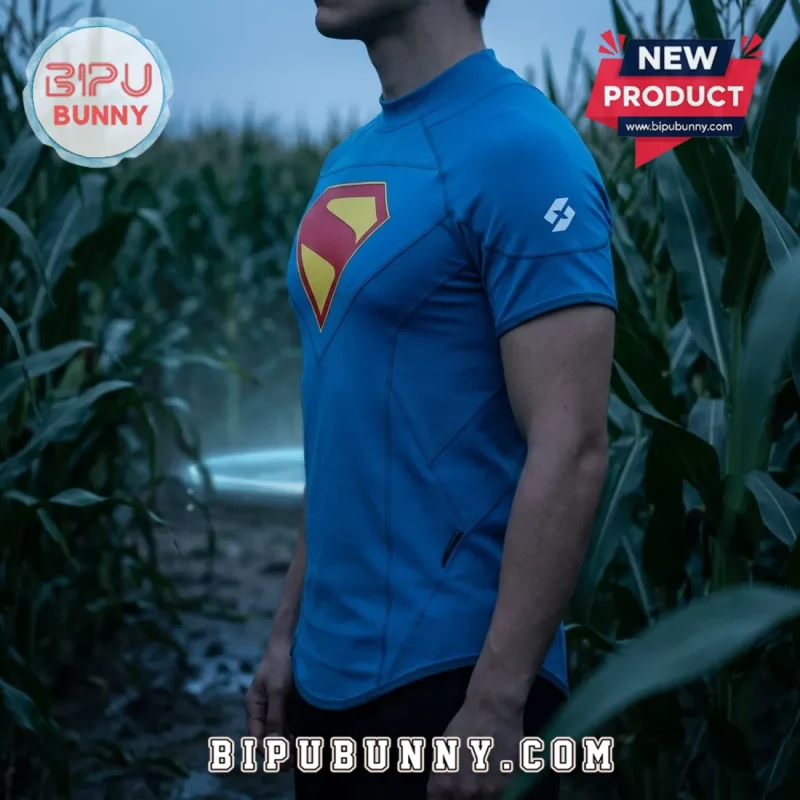 DC Comics Superman Blue Compression T-Shirt - Bipubunny Store