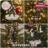 Depeche Mode 2026 Christmas ornament set featuring miniature figures of Dave Gahan and Martin Gore on decorative bases.