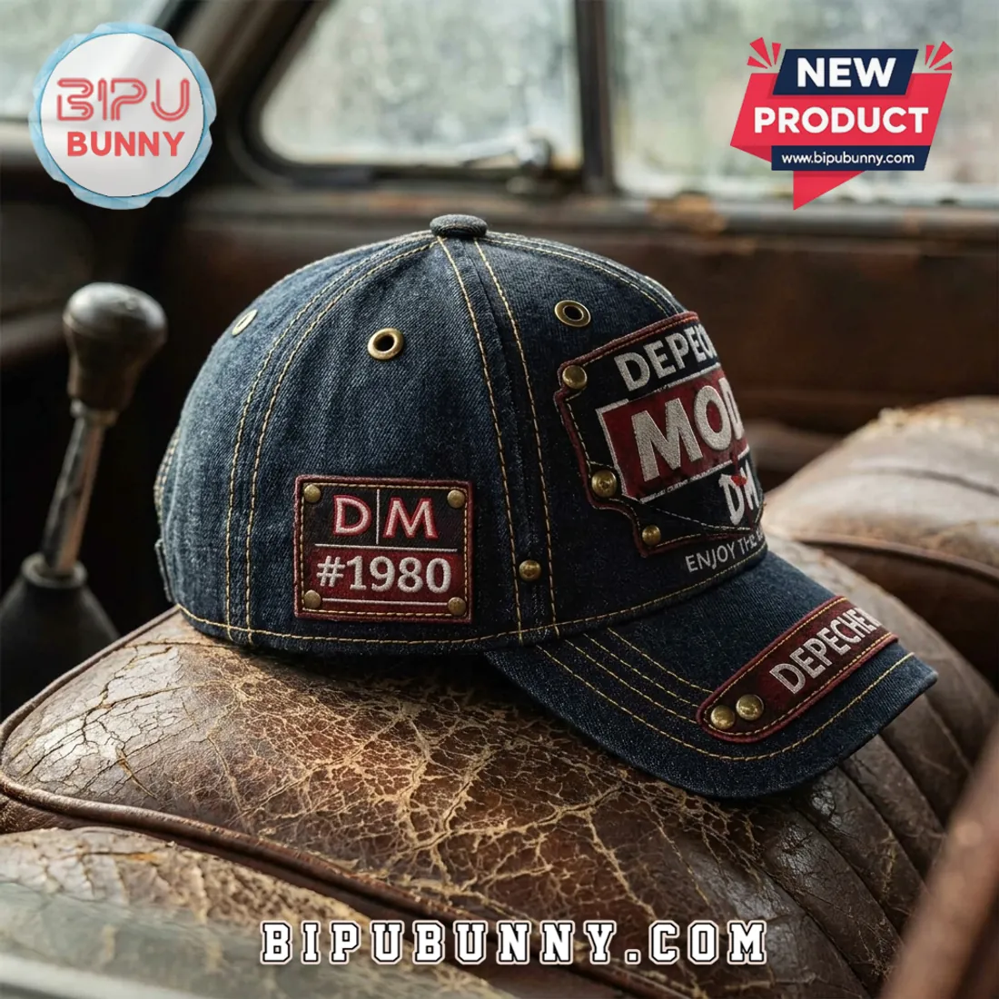Depeche Mode Enjoy The Silence Denim Baseball Cap Depeche Mode Enjoy The Silence Denim Baseball Cap