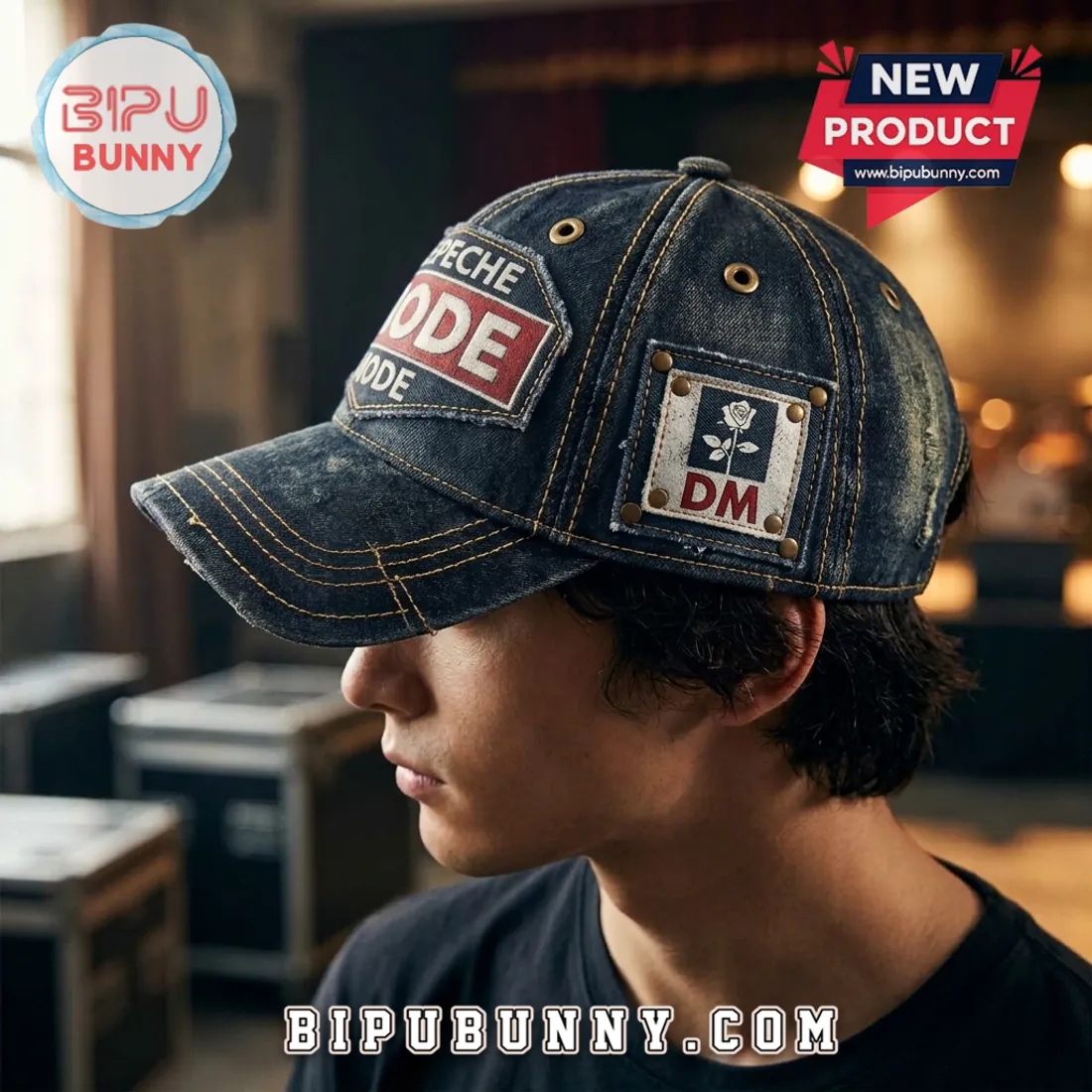 Depeche Mode Enjoy The Silence Denim Baseball Cap Depeche Mode Enjoy The Silence Denim Baseball Cap