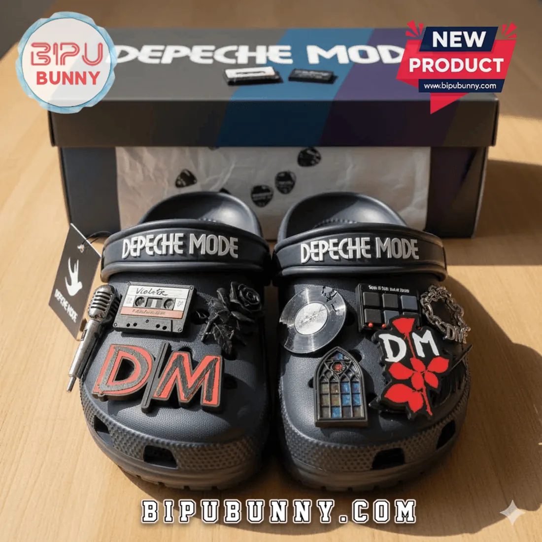 Depeche Mode Limited Edition Crocs With Charms Depeche Mode Limited Edition Crocs With Charms