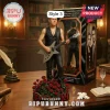 Depeche Mode Violator Era Premium Acrylic Plaque featuring a miniature figure holding a guitar surrounded by red roses.