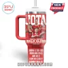 Diogo Jota Liverpool FC stainless steel tumbler with straw, red and white design, text listing career stats and tribute dates.!