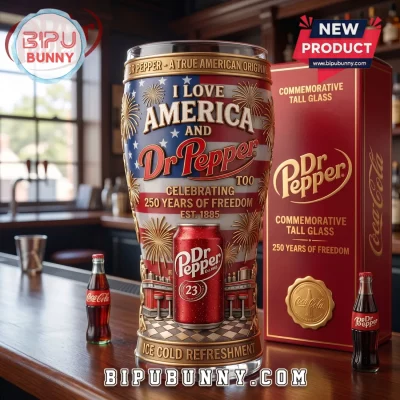 Dr Pepper 250 Years of Freedom Beer Glass
