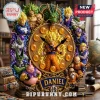 Dragon Ball Z Character Custom Sculpted Wall Clock featuring Goku, Vegeta, Frieza, and Shenron in a circular gold frame.