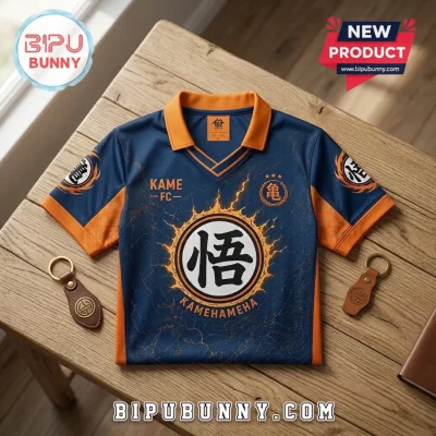 Dragon Ball Z Goku Kame FC Navy Blue Football Jersey