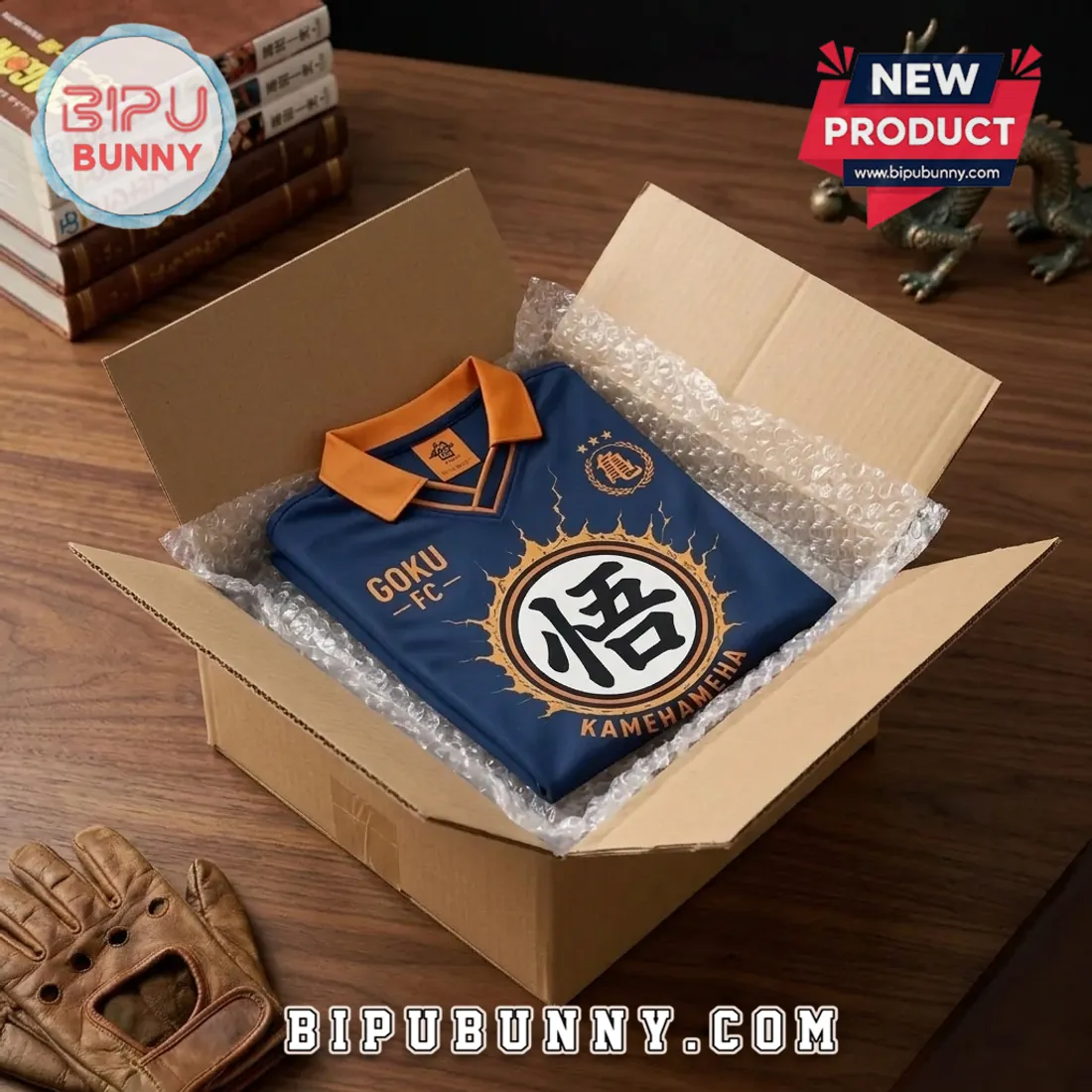 Dragon Ball Z Goku Kame FC Navy Blue Football Jersey Dragon Ball Z Goku Kame FC Navy Blue Football Jersey
