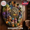 Dragon Ball themed round wall clock featuring anime characters like Goku, Vegeta, and Frieza with embedded dragon balls.!