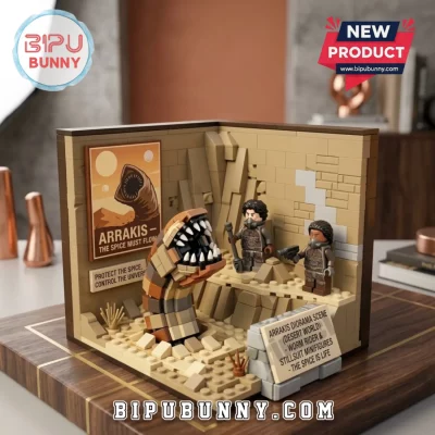 Dune Arrakis Sandworm Diorama Building Block Set Dune Arrakis Sandworm Diorama Building Block Set