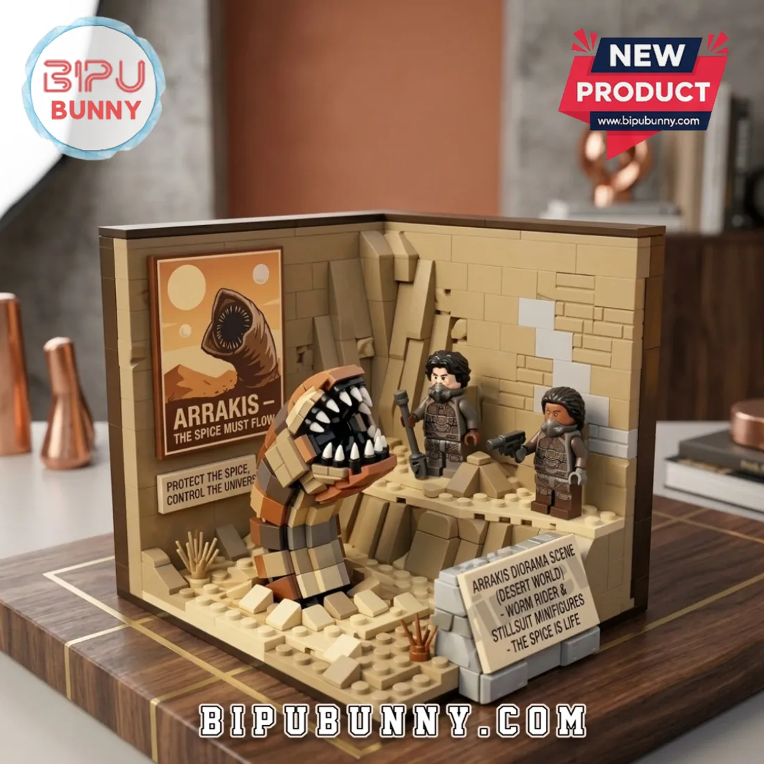 Dune Arrakis Sandworm Diorama Building Block Set Dune Arrakis Sandworm Diorama Building Block Set