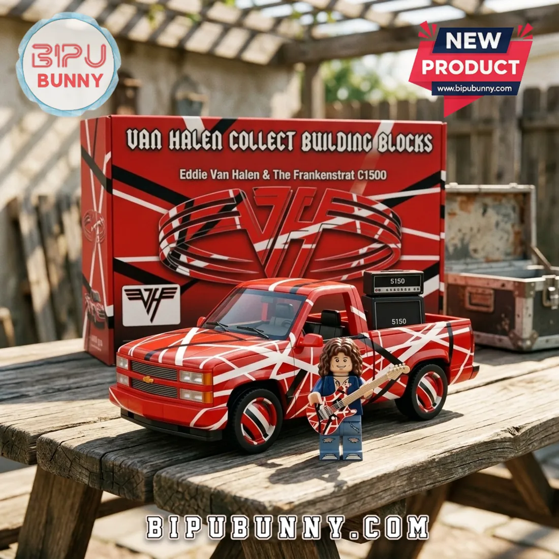 Eddie Van Halen Frankenstrat Chevrolet C1500 Building Block Set Eddie Van Halen Frankenstrat Chevrolet C1500 Building Block Set