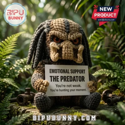 Emotional Support Predator Crochet Amigurumi Doll