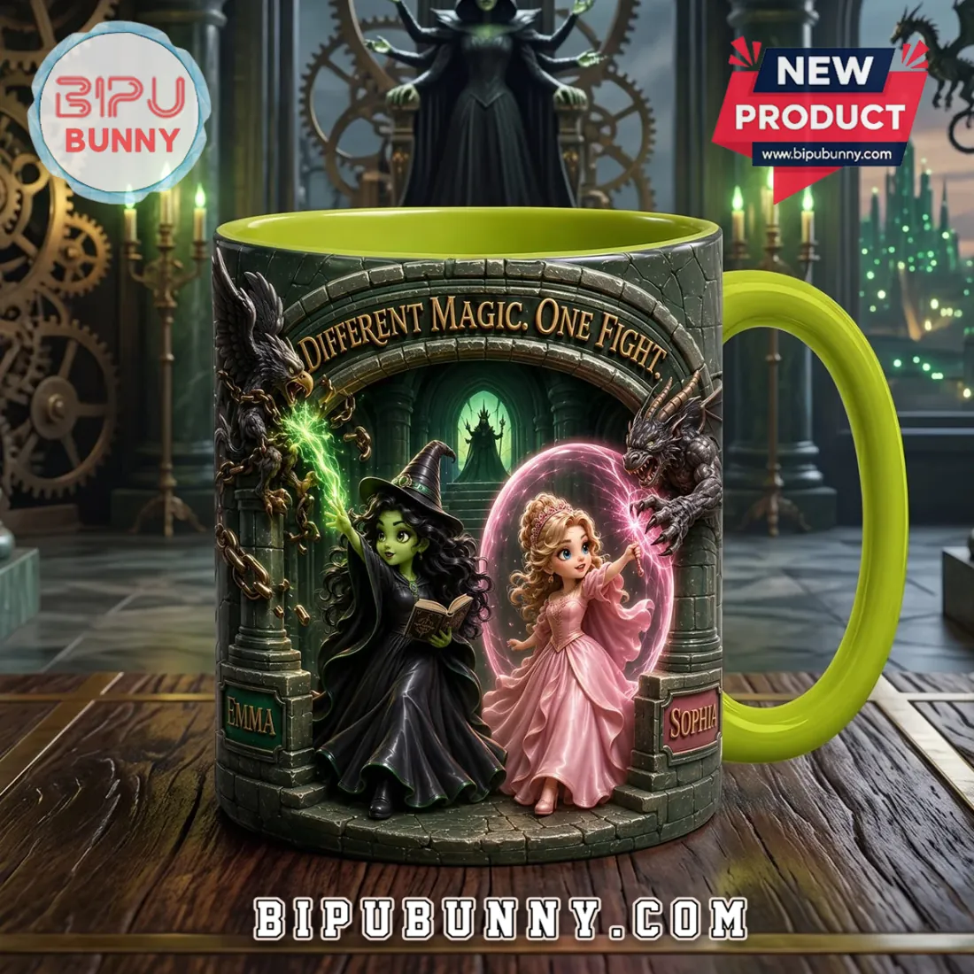 Enchanted Forest Witches Personalized Ceramic Mug Enchanted Forest Witches Personalized Ceramic Mug