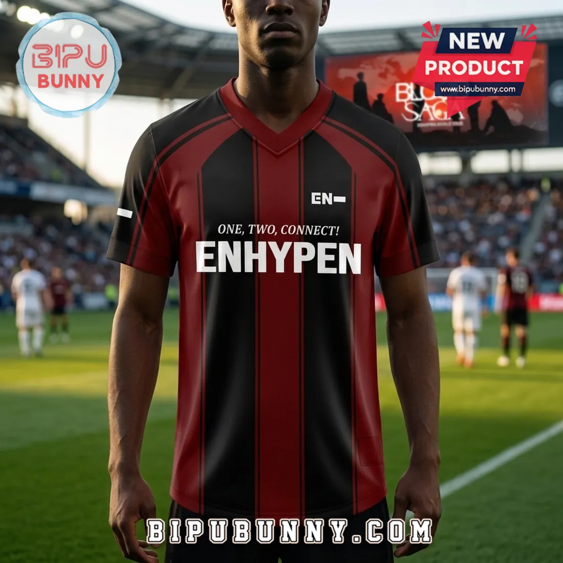 ENHYPEN Blood Saga 2026 World Tour Football Jersey ENHYPEN Blood Saga 2026 World Tour Football Jersey