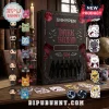 Enhypen Dark Blood themed collector box with miniature character figurines and vampire-themed plush keychains on a desk.!