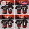 Enhypen Blood Saga tour baseball jersey with black and red gradient, featuring member names, numbers, and signatures.!