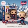 Funko Pop Marvel Spider-Man Erling Haaland Norway football figure 950 with box against a snowy mountain background.!