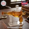Nuka Cola blaster glass whiskey decanter on a clear acrylic stand with Fallout 30th Anniversary 1997-2027 engraving.!