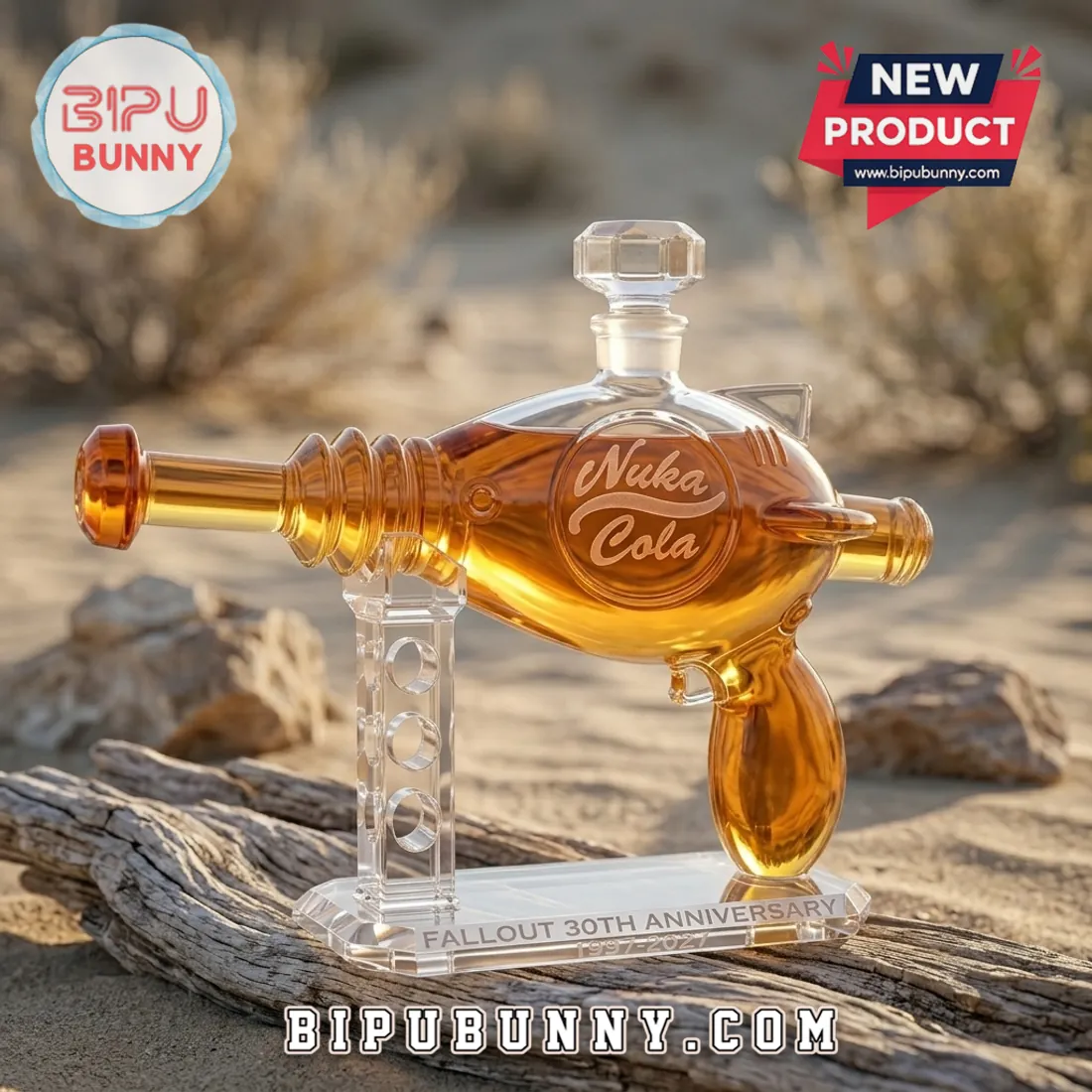 Fallout Nuka-Cola Thirst Zapper 30th Anniversary Glass Whiskey Decanter Fallout Nuka-Cola Thirst Zapper 30th Anniversary Glass Whiskey Decanter