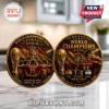 Ferran Torres Spain 2026 World Cup Champions commemorative coin showing the Spanish team, trophy, and match statistics.