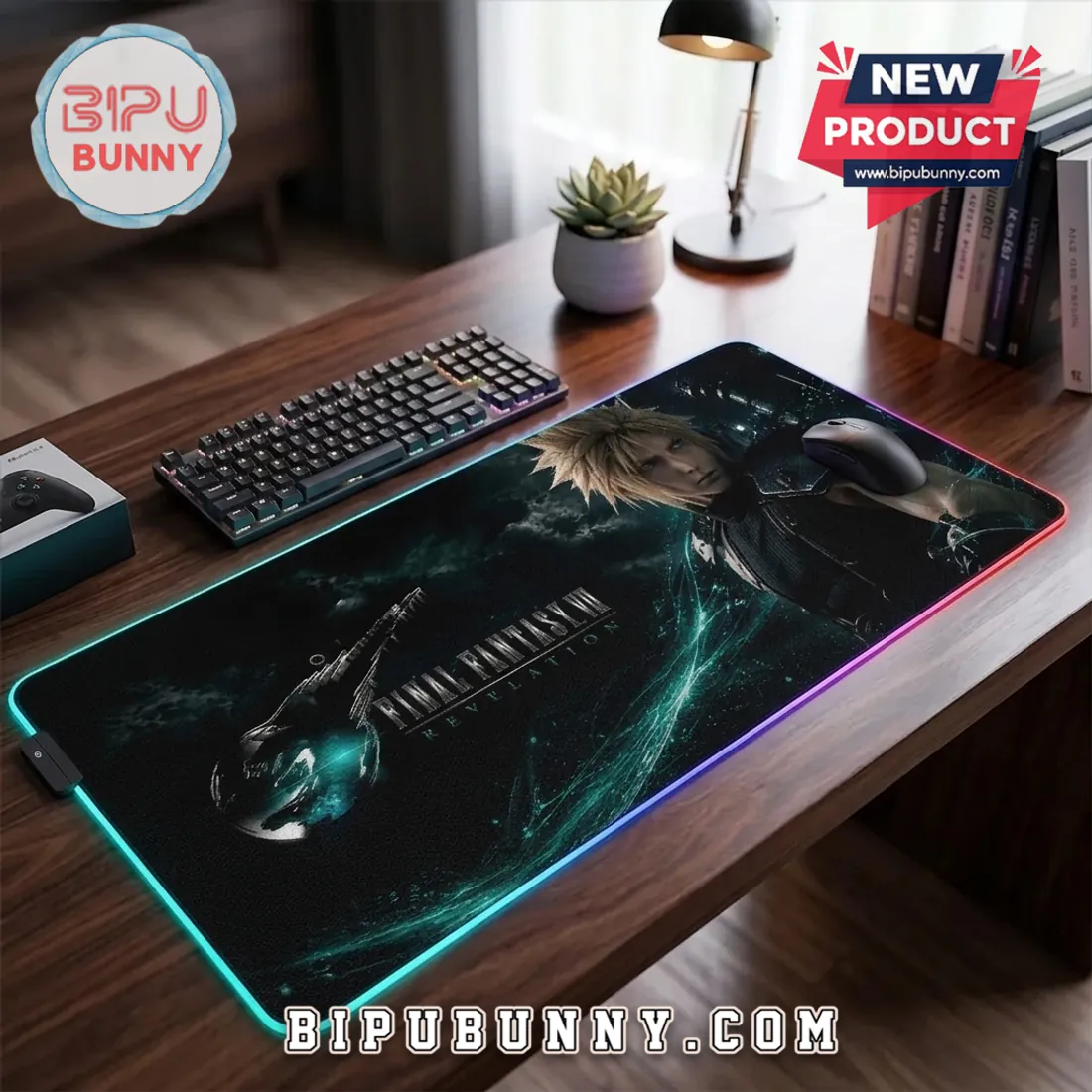 Final Fantasy VII Revelation LED Large Gaming Desk Mat Final Fantasy VII Revelation LED Large Gaming Desk Mat