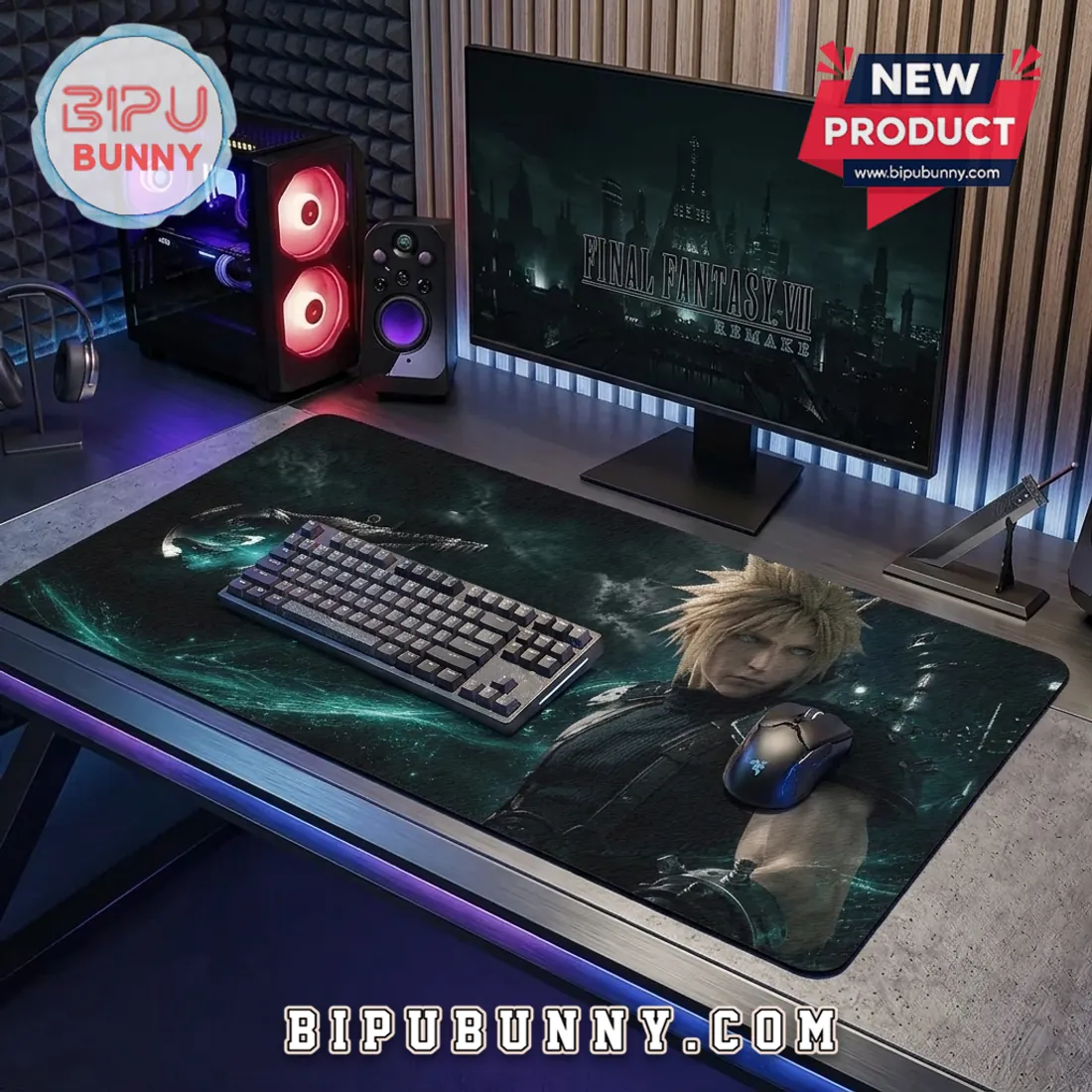 Final Fantasy VII Revelation LED Large Gaming Desk Mat Final Fantasy VII Revelation LED Large Gaming Desk Mat