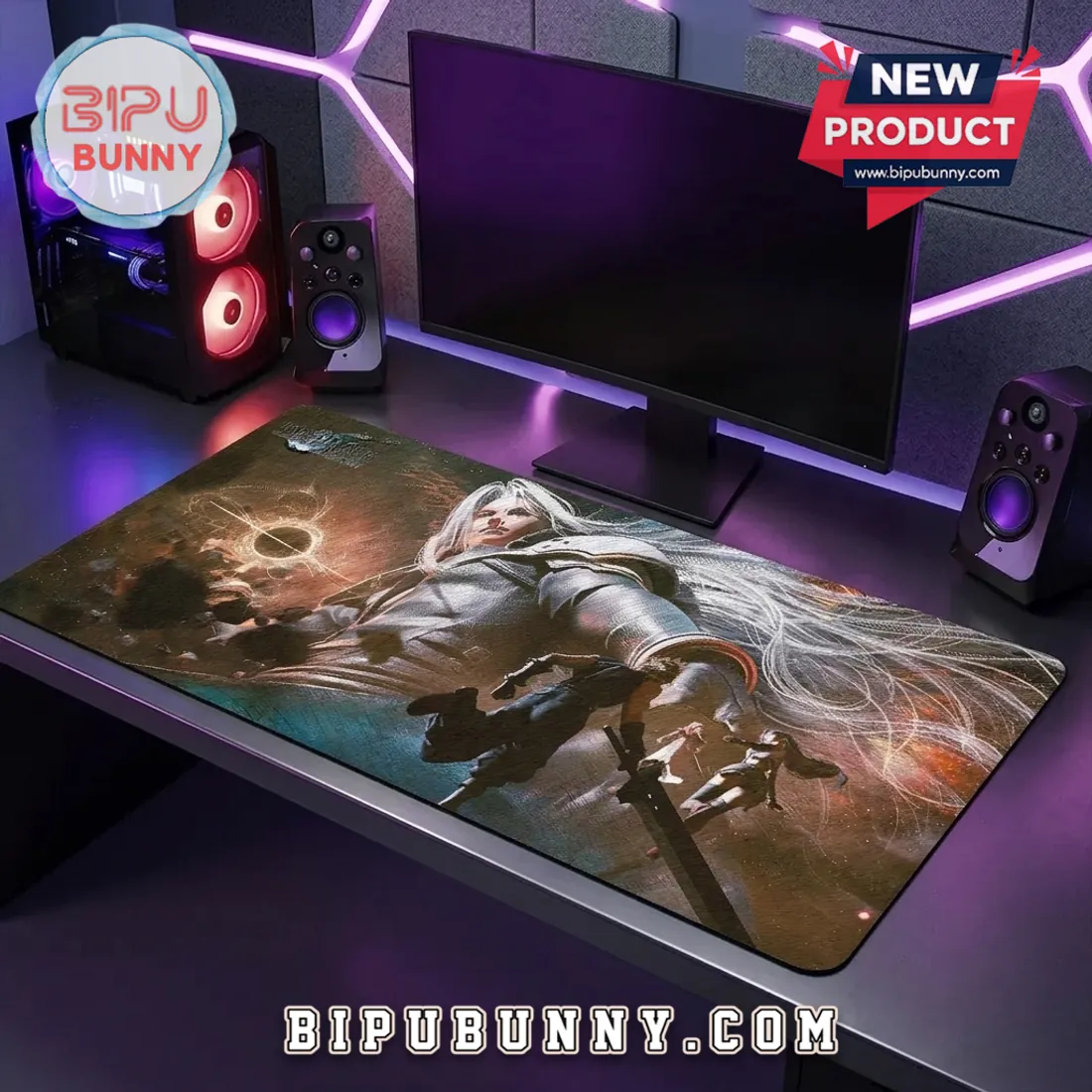Final Fantasy VII Sephiroth Extra Large Gaming Desk Mat Final Fantasy VII Sephiroth Extra Large Gaming Desk Mat