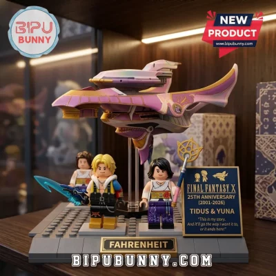 Final Fantasy X 25th Anniversary Tidus and Yuna Building Block Set