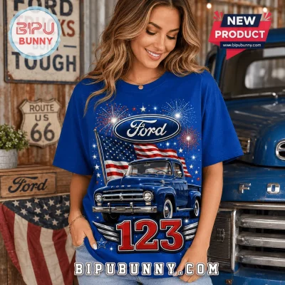 Ford 123 Years Anniversary Blue T-Shirt