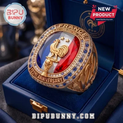 France National Football Team 122nd Anniversary Gold Ring